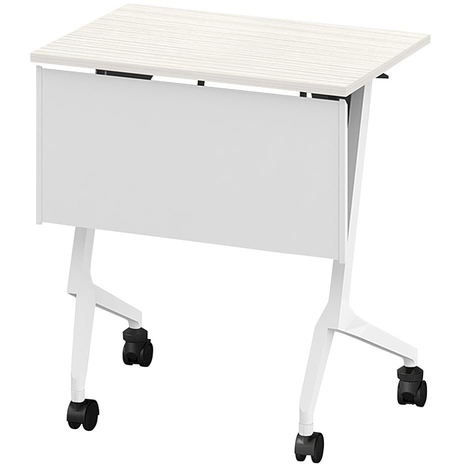 THN-064KSL-W961 折りたたみテーブル スレント 樹脂幕板付 棚付 リフトロックキャスター＜配送時組立サービス付＞ 1台 イトーキ 【通販モノタロウ】