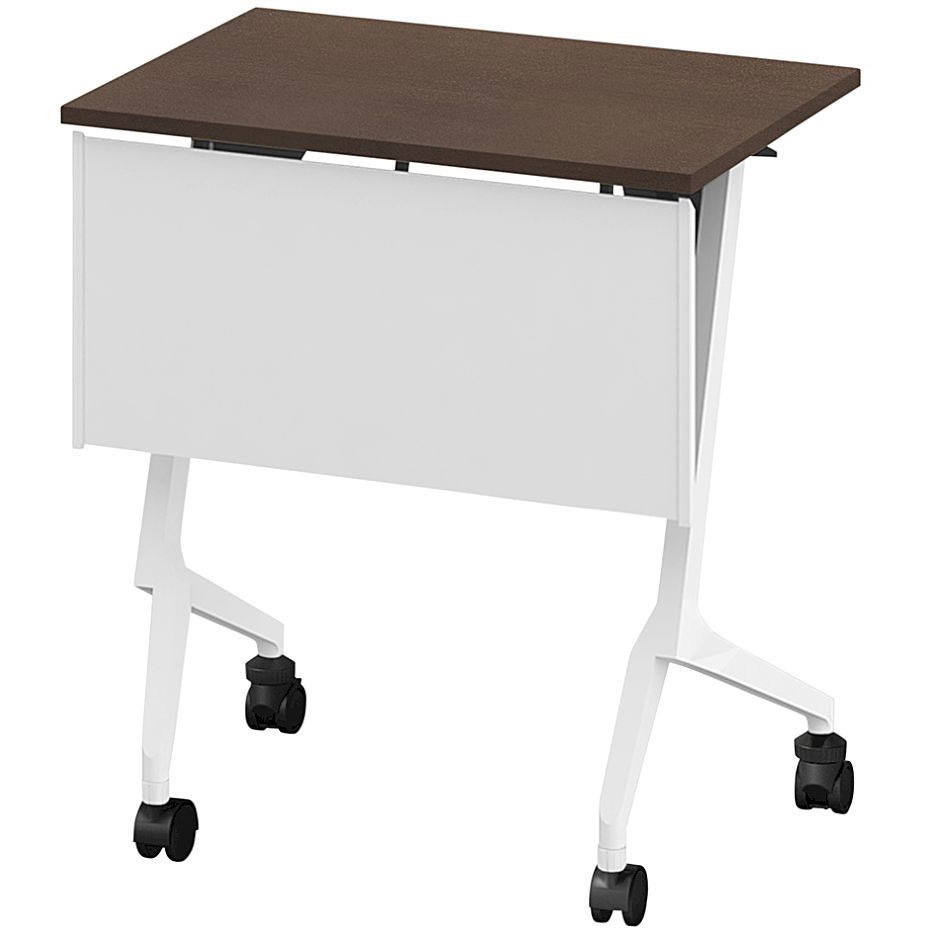 THN-064KSL-W982 折りたたみテーブル スレント 樹脂幕板付 棚付 リフトロックキャスター＜配送時組立サービス付＞ 1台 イトーキ 【通販モノタロウ】