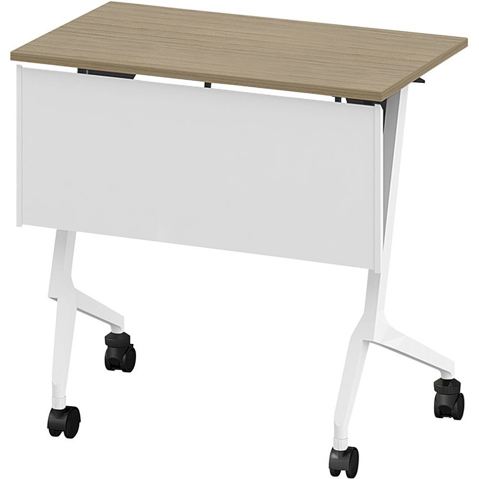 THN-074KSL-W971 折りたたみテーブル スレント 樹脂幕板付 棚付 リフトロックキャスター＜配送時組立サービス付＞ 1台 イトーキ 【通販モノタロウ】