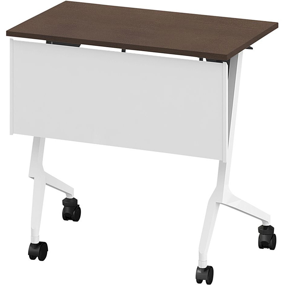 THN-074KSL-W982 折りたたみテーブル スレント 樹脂幕板付 棚付 リフトロックキャスター＜配送時組立サービス付＞ 1台 イトーキ 【通販モノタロウ】 44,837円