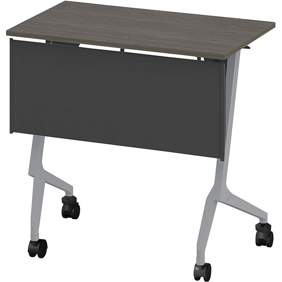 THN-074KSL-Z581 折りたたみテーブル スレント 樹脂幕板付 棚付 リフトロックキャスター＜配送時組立サービス付＞ 1台 イトーキ 【通販モノタロウ】