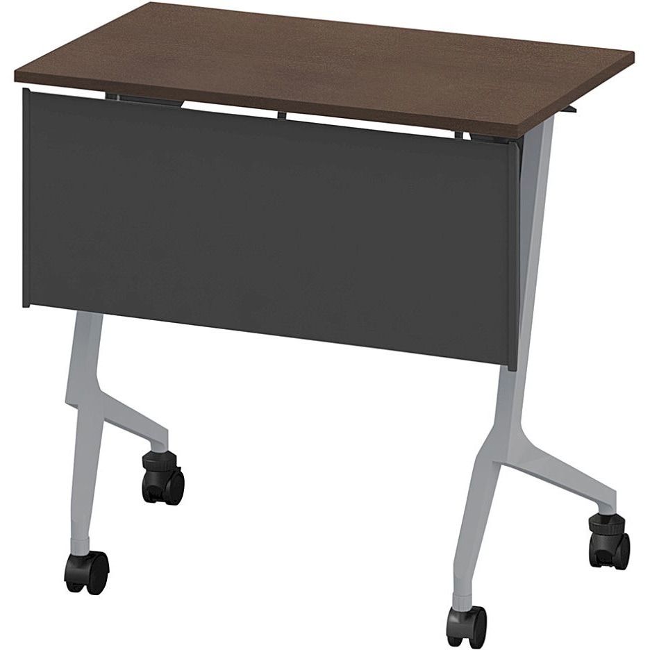 THN-074KSL-Z582 折りたたみテーブル スレント 樹脂幕板付 棚付