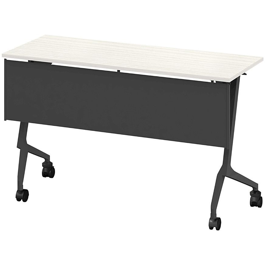 THN-124KSL-T161 折りたたみテーブル スレント 樹脂幕板付 棚付 リフトロックキャスター＜配送時組立サービス付＞ 1台 イトーキ 【通販モノタロウ】