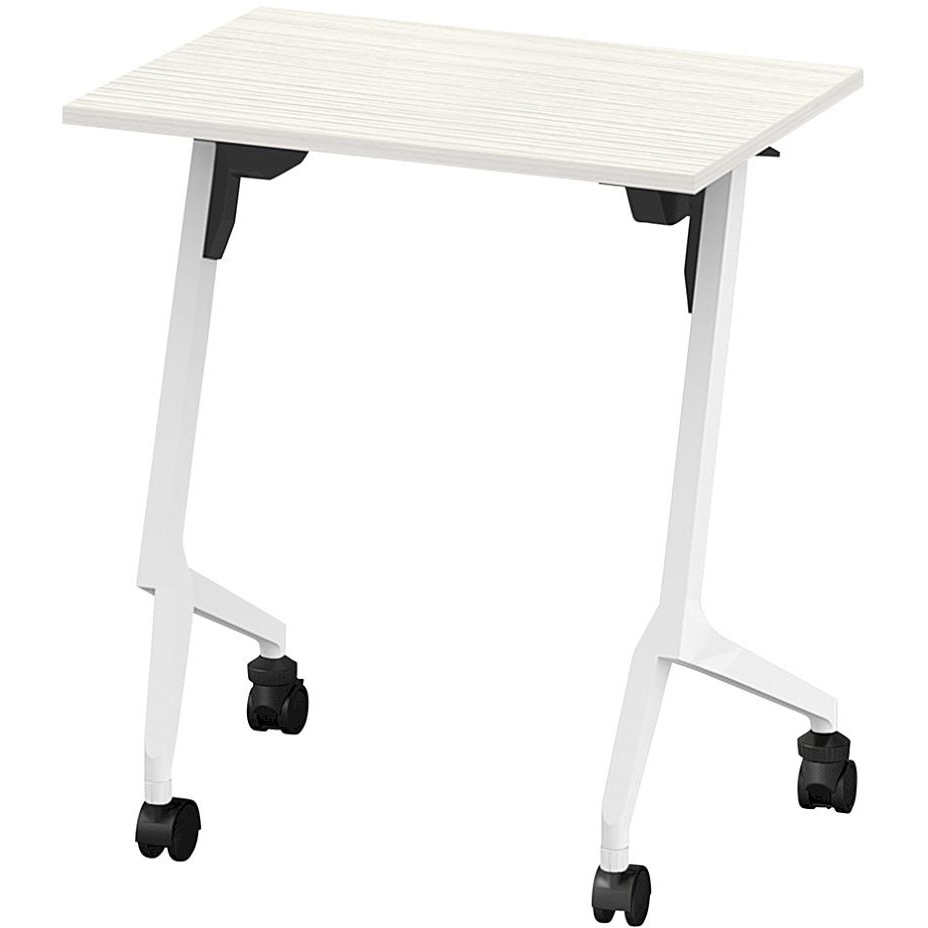 THN-064LSL-W961 折りたたみテーブル スレント 棚付 リフトロックキャスター＜配送時組立サービス付＞ イトーキ 色(天板)61/アッシュドパイン 高さ720mm幅650mm奥行450mm  THN-064LSL-W961