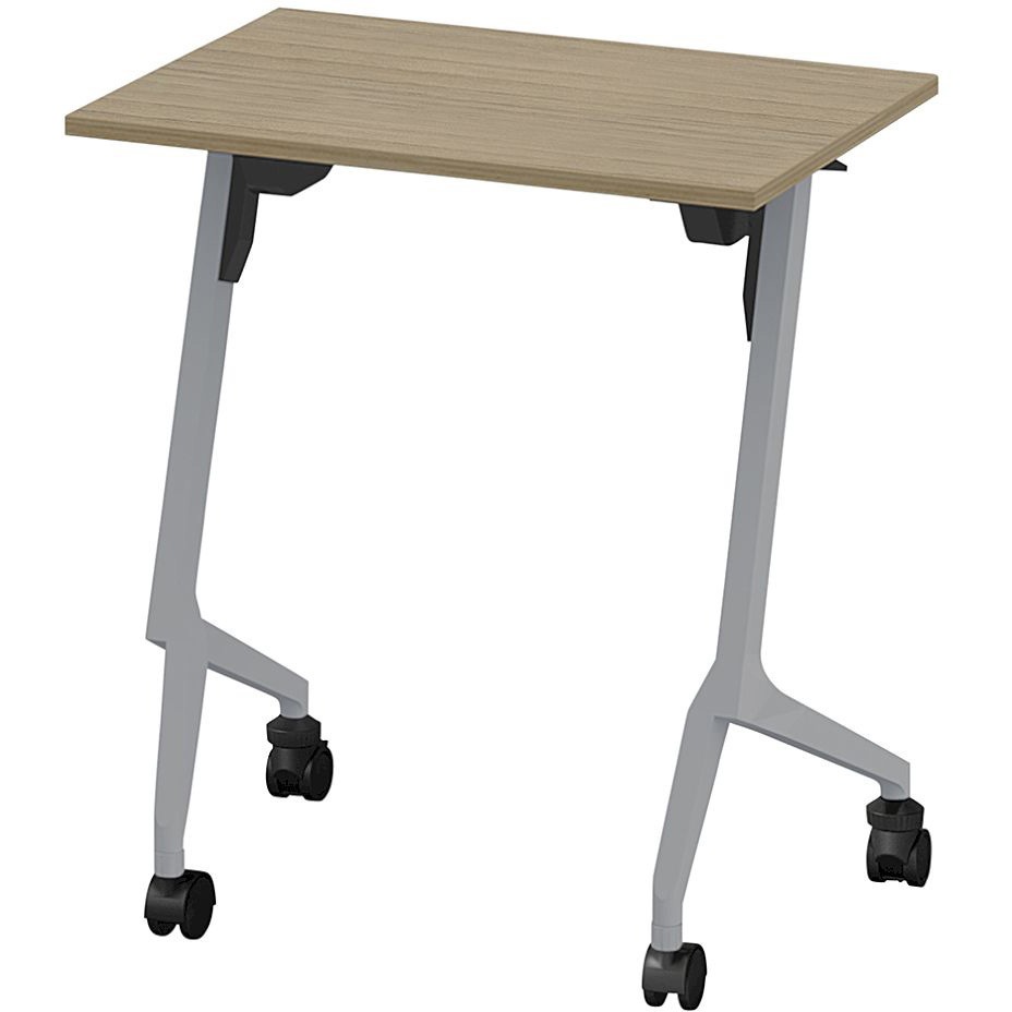 THN-064LSL-Z571 折りたたみテーブル スレント 棚付 リフトロックキャスター＜配送時組立サービス付＞ イトーキ 色(天板)71/アッシュドオークM 高さ720mm幅650mm奥行450mm  THN-064LSL-Z571