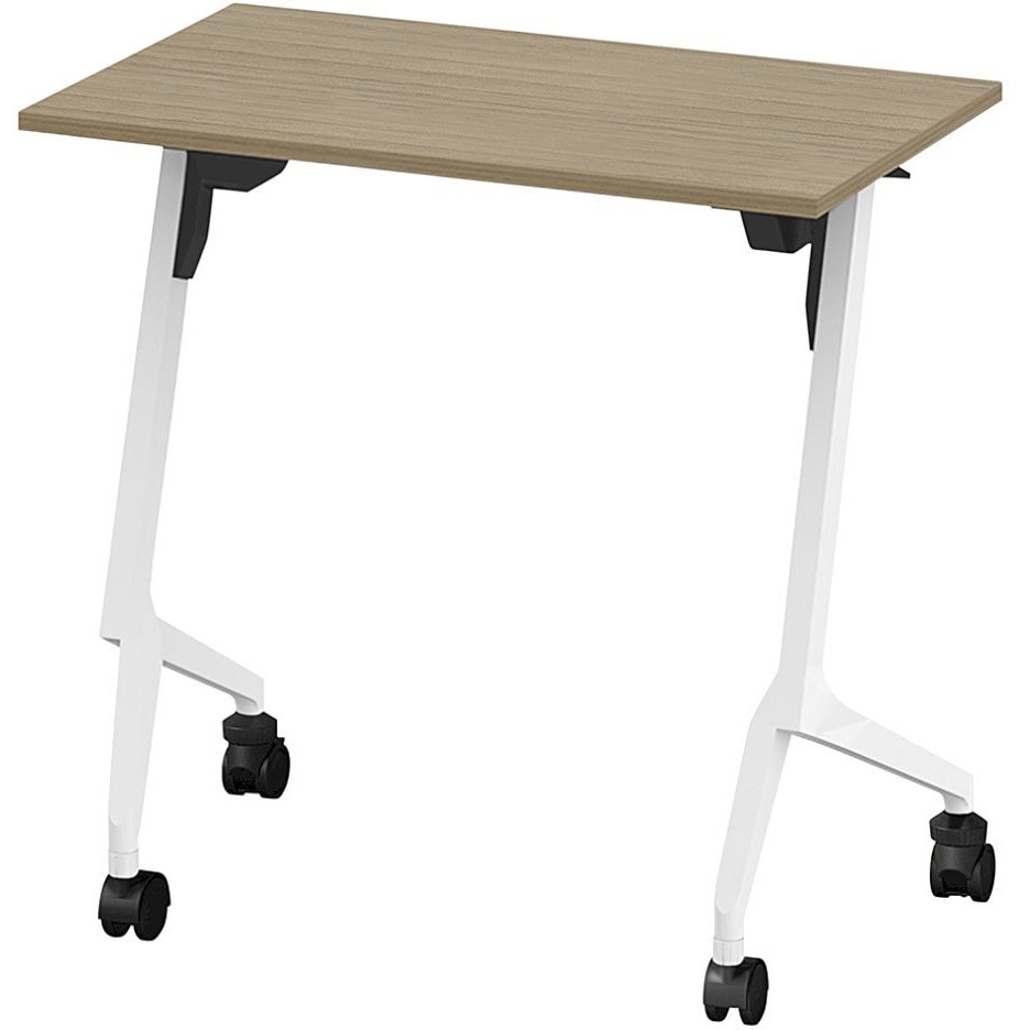 THN-074LSL-W971 折りたたみテーブル スレント 棚付 リフトロックキャスター＜配送時組立サービス付＞ イトーキ 色(天板)71/アッシュドオークM 高さ720mm幅750mm奥行450mm  THN-074LSL-W971 38,987円