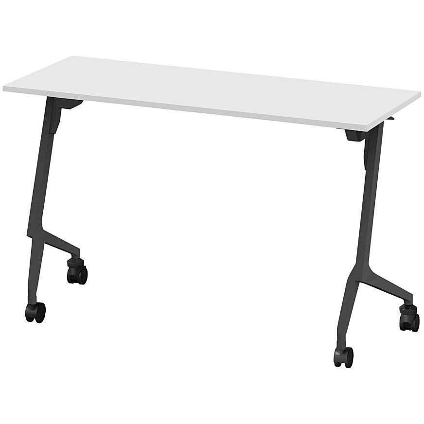 THN-124LSL-T1W9 折りたたみテーブル スレント 棚付 リフトロックキャスター＜配送時組立サービス付＞ イトーキ 色(天板)W9/ホワイト 高さ720mm幅1200mm奥行450mm  THN-124LSL-T1W9
