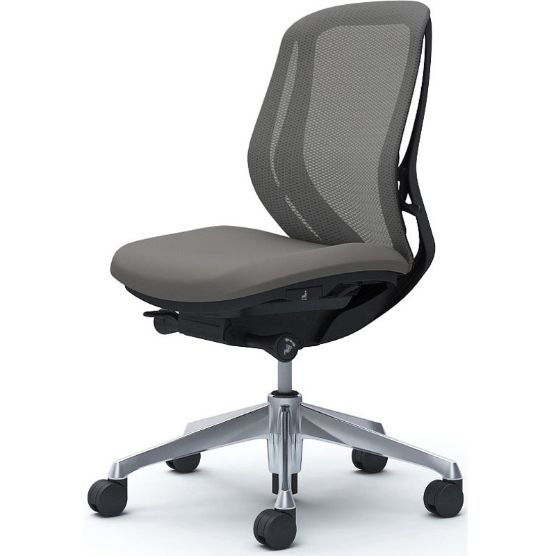 C631BR FMR2 シルフィー 肘なし 背メッシュ ロー ブラックボディ ハンガー無 ランバー無 アルミ脚 オカムラ(岡村製作所) ミディアムグレー色   C631BR FMR2 83,980円