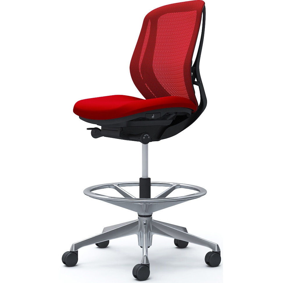 C631HR FMP9 シルフィー 肘なし 背メッシュ ロー ハイチェア ブラックボディ ハンガー無 ランバー無 アルミ脚 1脚 オカムラ(岡村製作所) 【通販モノタロウ】 65,890円