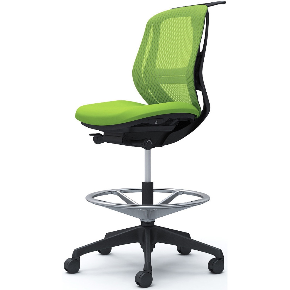 C632JS FMP5 シルフィー 肘なし 背メッシュ ロー ハイチェア ブラックボディ ハンガー付 ランバー付 樹脂脚 1脚 オカムラ(岡村製作所) 【通販モノタロウ】 71,390円