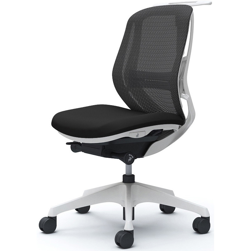 C632XZ FMP1 シルフィー 肘なし 背メッシュ ロー ホワイトボディ ハンガー有 ランバー有 樹脂脚 オカムラ(岡村製作所) ブラック色   C632XZ FMP1 58,188円