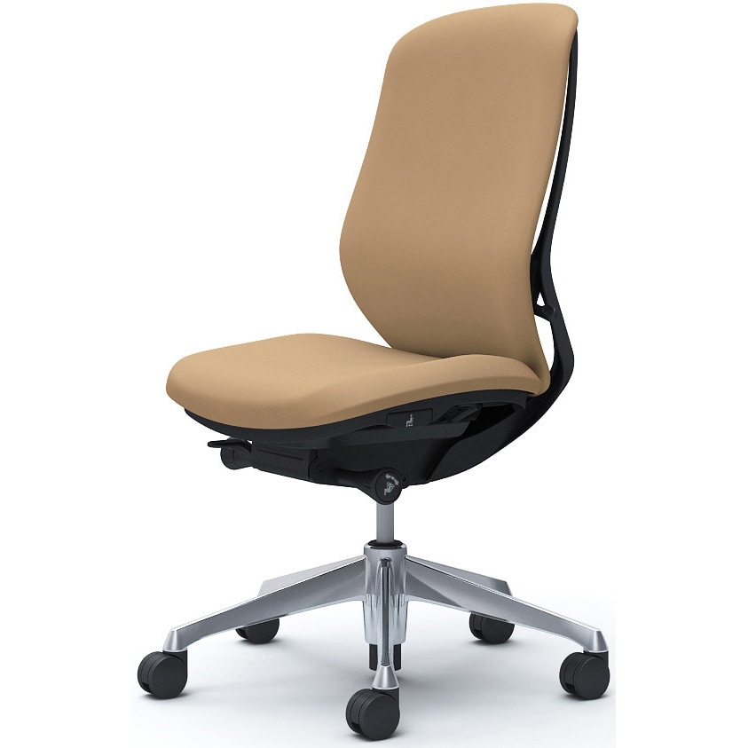 C637BR FSF7 シルフィー 肘なし 背クッション ハイ ブラックボディ ハンガー無 ランバー無 アルミ脚 オカムラ(岡村製作所) ベージュ色   C637BR FSF7