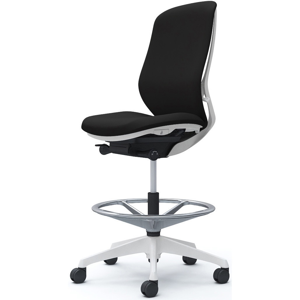 C637JW FSF1 シルフィー 肘なし 背クッション ハイ ハイチェア ホワイトボディ ハンガー無 ランバー無 樹脂脚 1脚 オカムラ(岡村製作所) 【通販モノタロウ】 59,988円