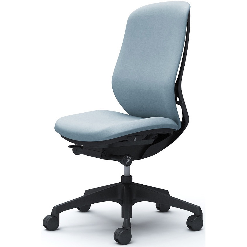 C637XR FXW9 シルフィー 肘なし 背クッション ハイ ブラックボディ ハンガー無 ランバー無 樹脂脚 オカムラ(岡村製作所) セージ色   C637XR FXW9