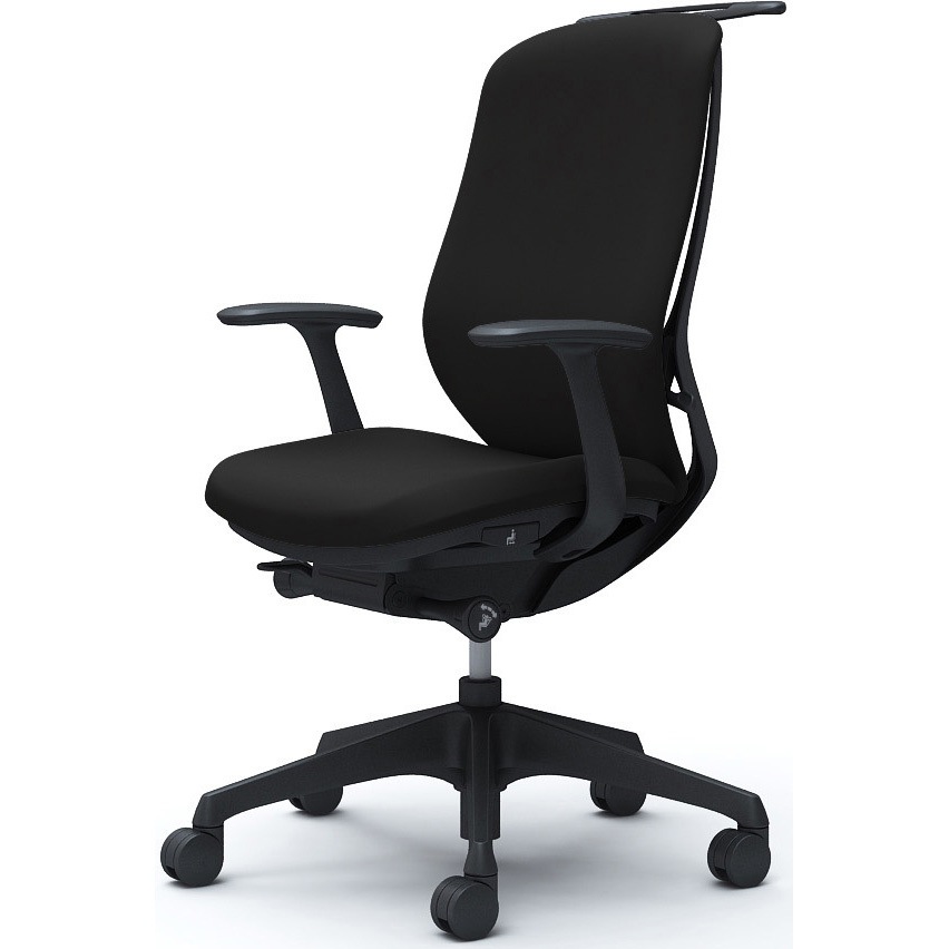 C648XR FSF1 シルフィー 固定肘 背クッション ハイ ブラックボディ ハンガー有 ランバー無 樹脂脚 オカムラ(岡村製作所) デザインアーム