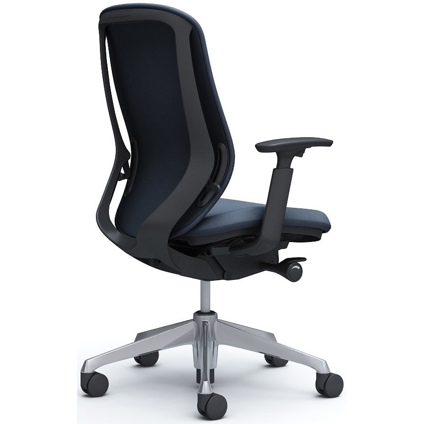オカムラ製品　シルフィー C687BR FXW4 シルフィー 可動肘 背クッション ハイ ブラック