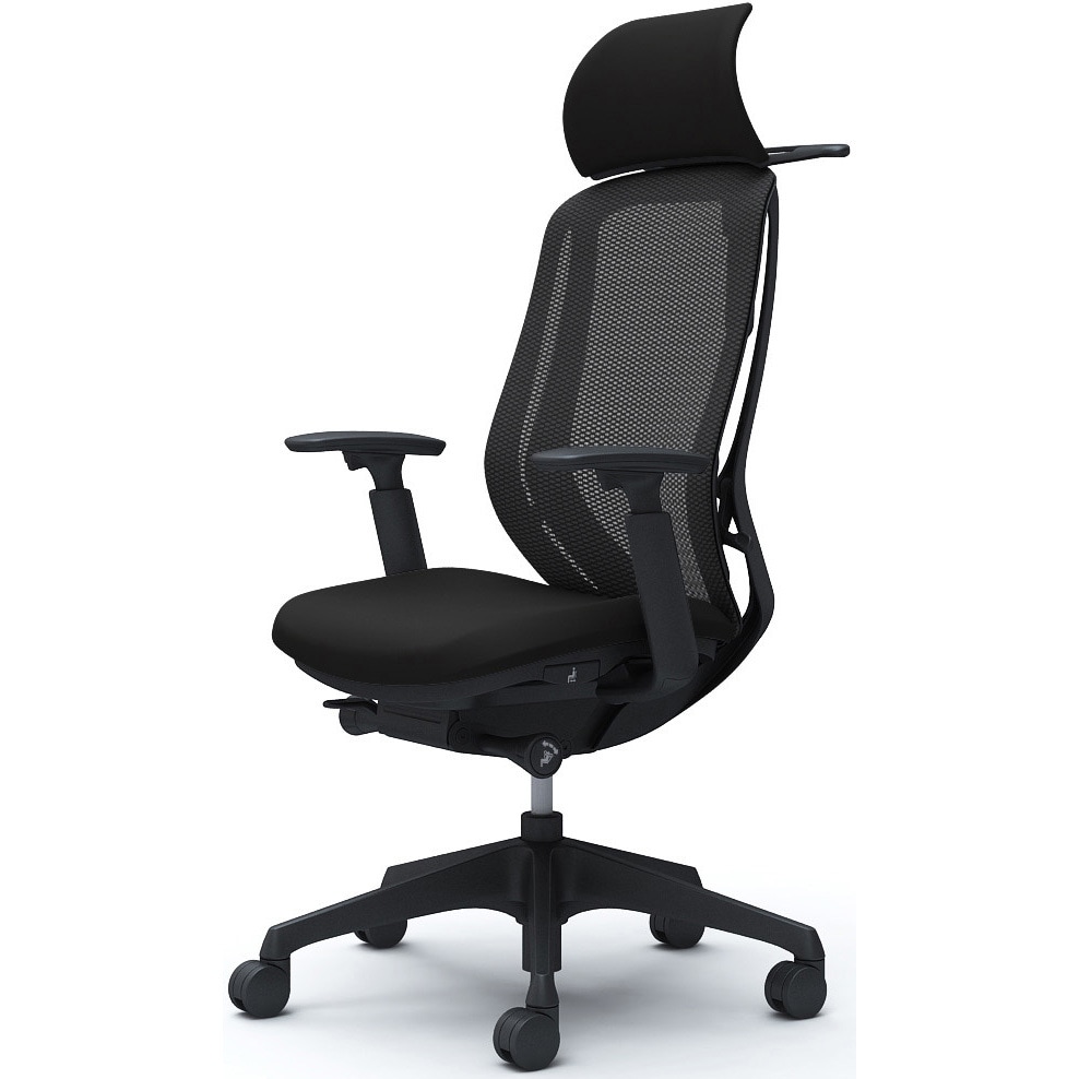 C68BXR FMP1 シルフィー可動肘 背メッシュEXハイ ブラックボディ ハンガー有 ランバー無 樹脂脚 オカムラ(岡村製作所) アジャストアーム