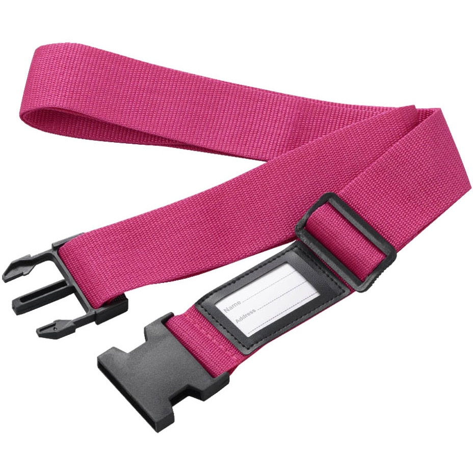 けんちゃん カバー、ベルト付き TVR39PK ネームタグ付スーツケースベルトピンク YAZAWA(ヤザワ