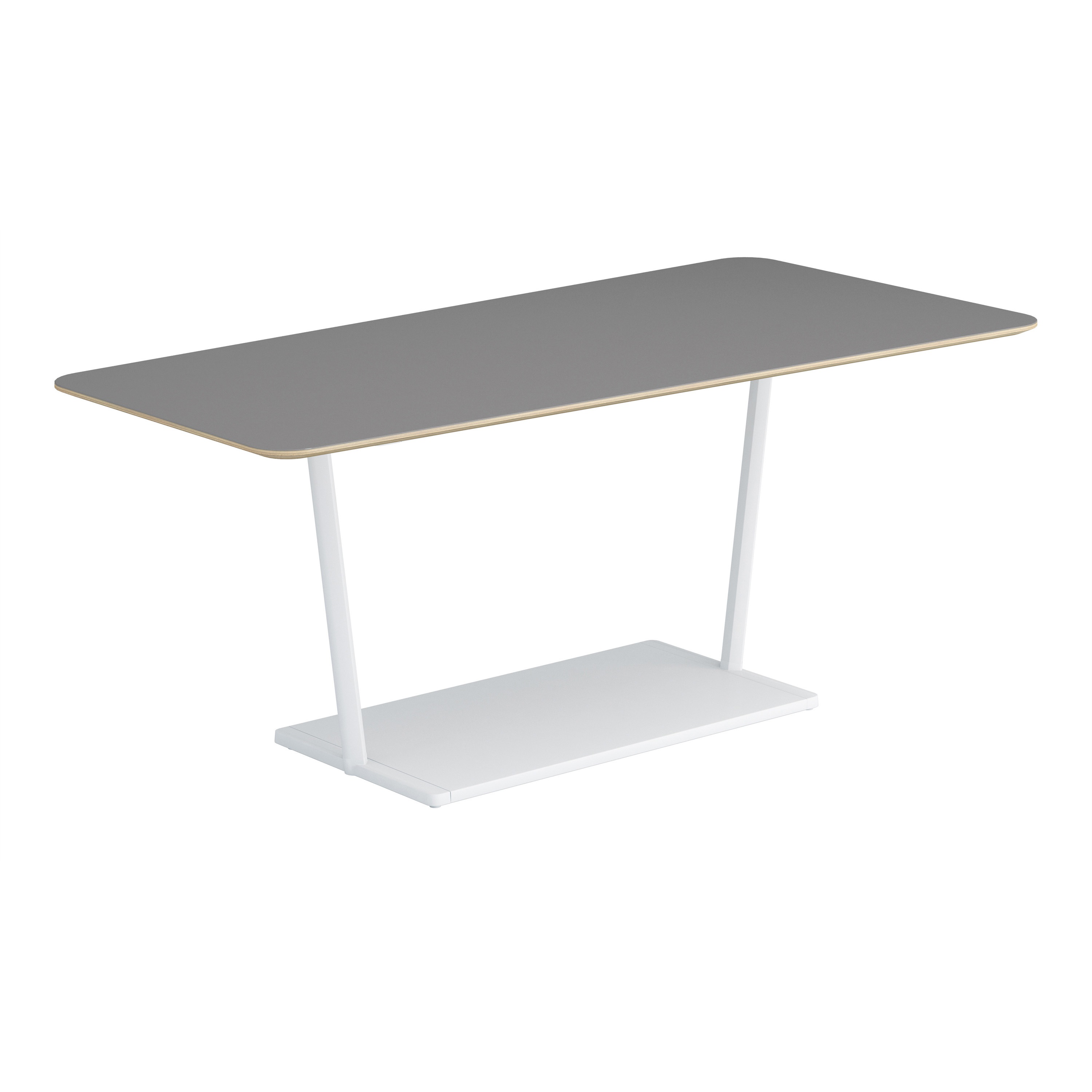 LT-RGD189MSAAF32 オフィスラウンジテーブル リージョンT字脚台形(配送・設置サービス付き) コクヨ 組立・設置・取付 ミドルテーブルタイプ 高さ724mm幅1800mm奥行750-895mm  LT-RGD189MSAAF32