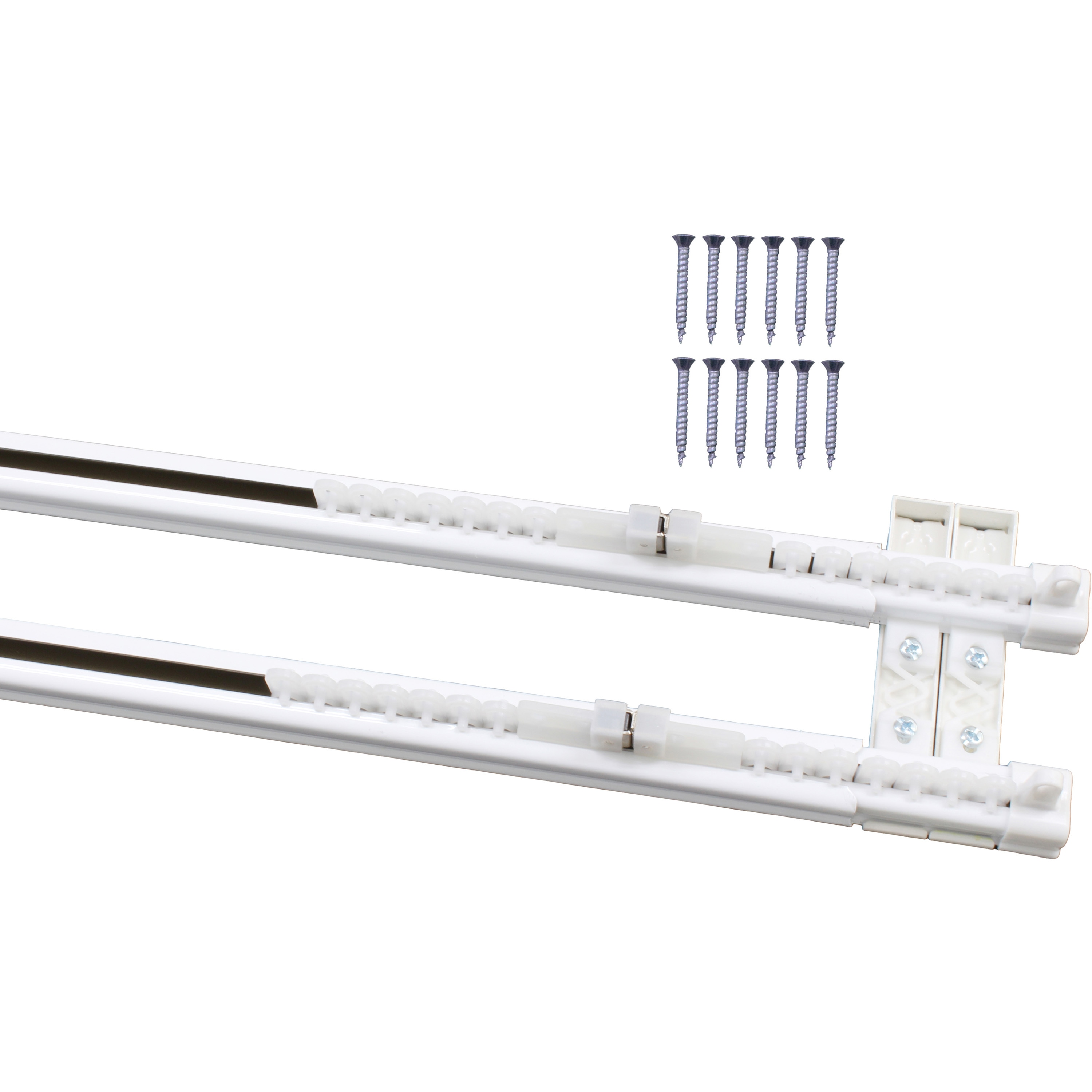 NEAW-2 伸縮角型カーテンレールセット ヒナカ(旧:日中製作所) ダブル