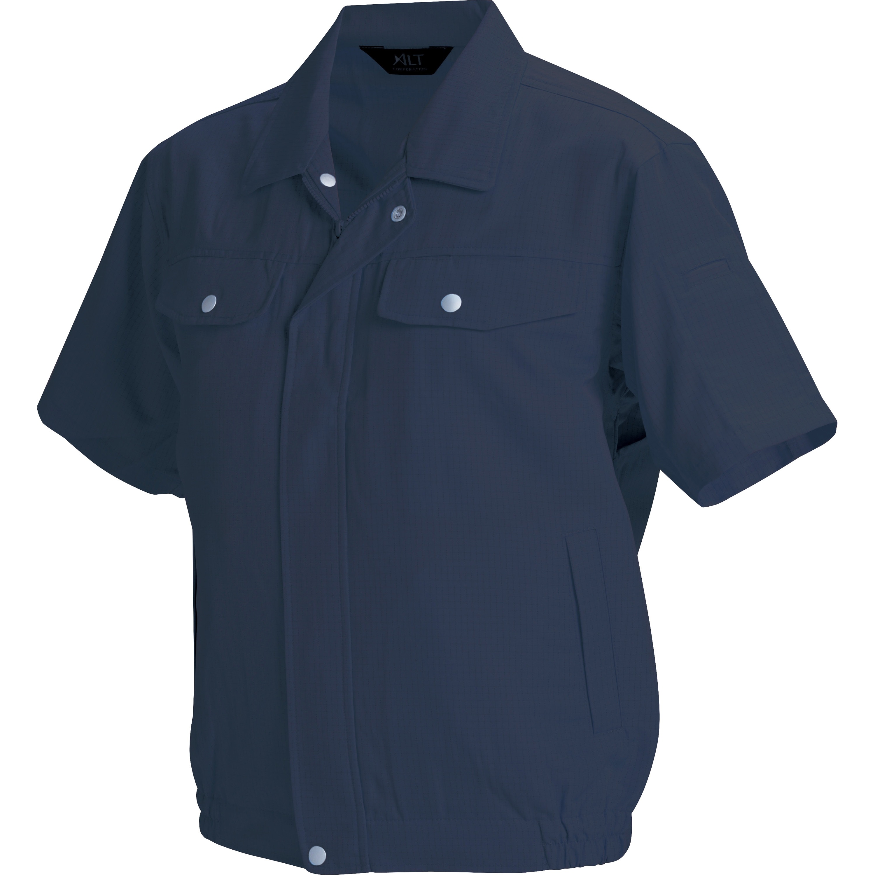 IE2002-100 半袖ブルゾン アルトコーポレーション ポリエステル100% IEC規格対応 ネイビー色 S  IE2002-100