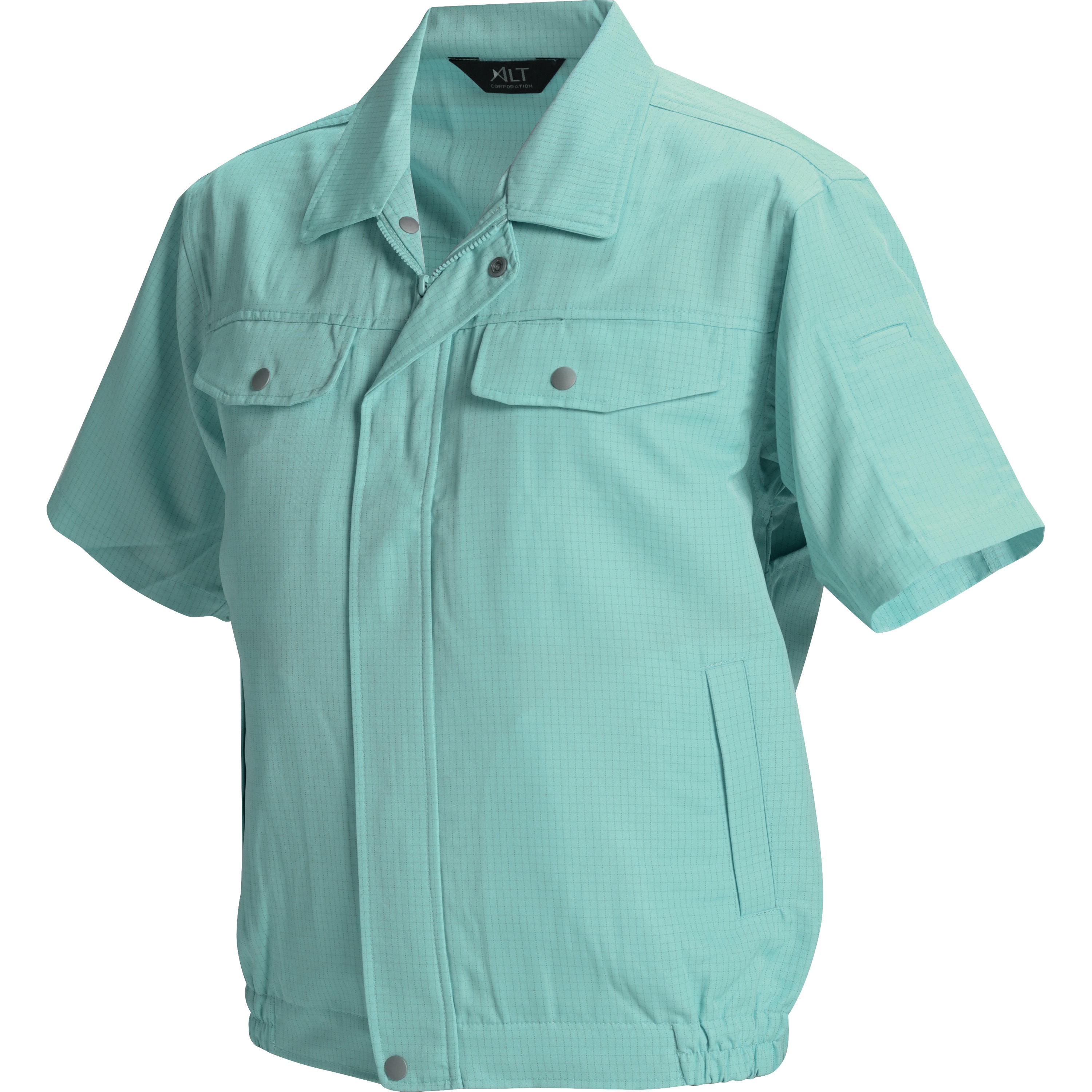 IE2002-4 半袖ブルゾン アルトコーポレーション ポリエステル100% IEC規格対応 グリーン色 S  IE2002-4