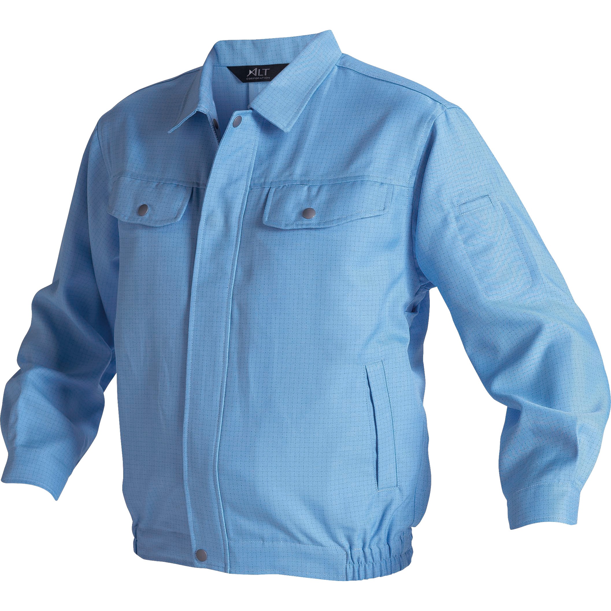 IE2003-1 長袖ブルゾン アルトコーポレーション 名入れ可 ポリエステル100% IEC規格対応 サックス色 S  IE2003-1