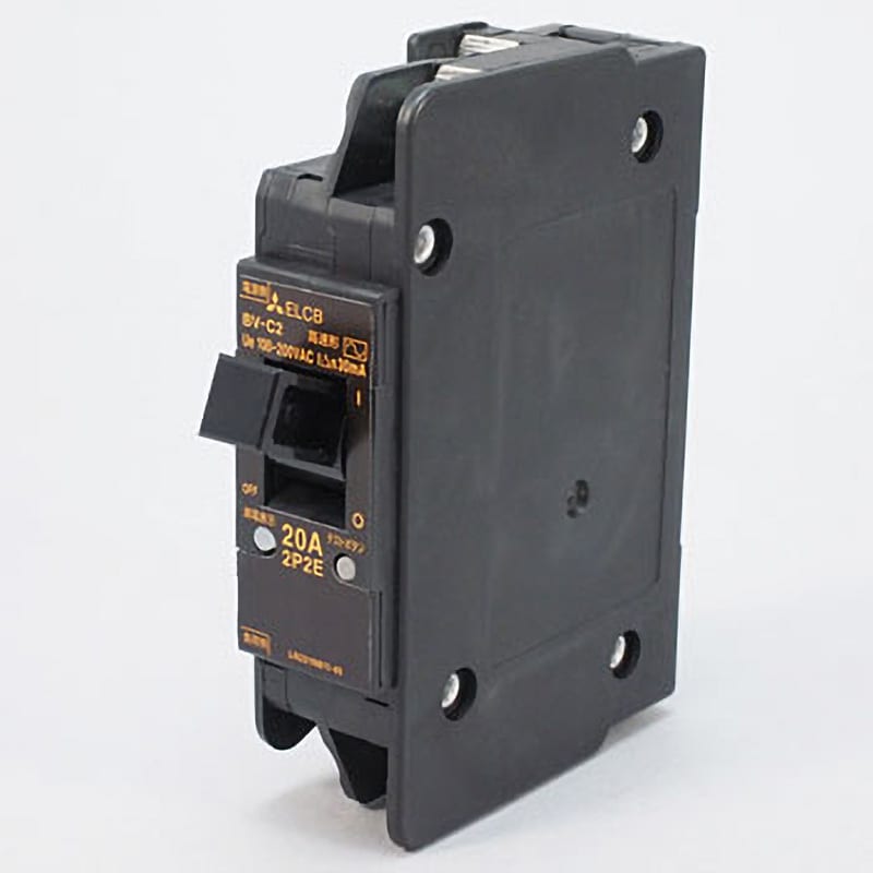BV-C2 20A 100-200V 30MA NN 分電盤用遮断器 分岐回路用漏電遮断器 BV