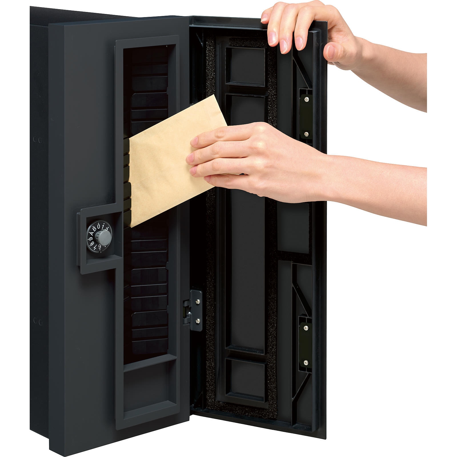 Panasonic 小包ポスト CTCR2710LTB 前入れ後出し ダイヤル錠