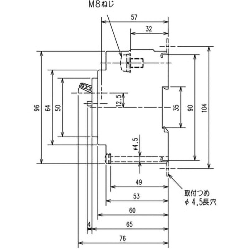 NV100-KC 3P 100A 100-200V 100MA W 分電盤・制御盤用遮断器 NV100-KC 3P 100A 100-200V 100MA W 分電盤・制御盤用遮断器