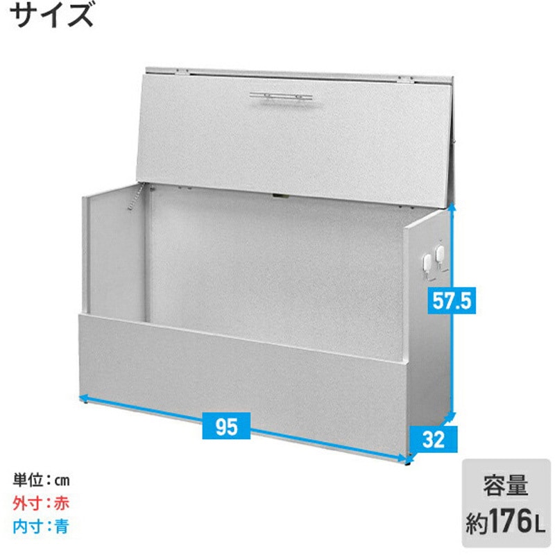 屋外用ダストボックス be worth style(ビーワーススタイル) 集積保管用ゴミ箱 【通販モノタロウ】