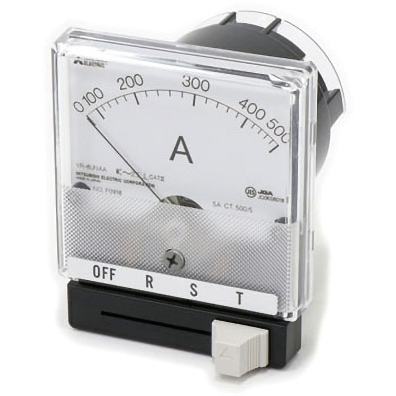YR-8UNAA G 0-500A 500/5A 切換スイッチ付計器 交流電流計 YR-UNAA