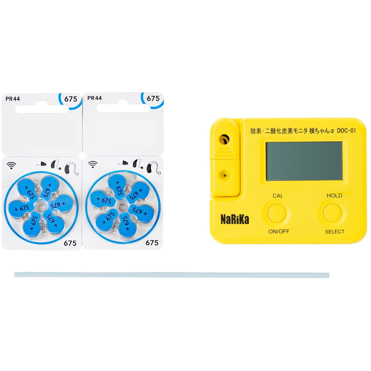 N65-9333 酸素・二酸化炭素モニタ検ちゃんαDOC-01FS 1個 ナリカ 【通販