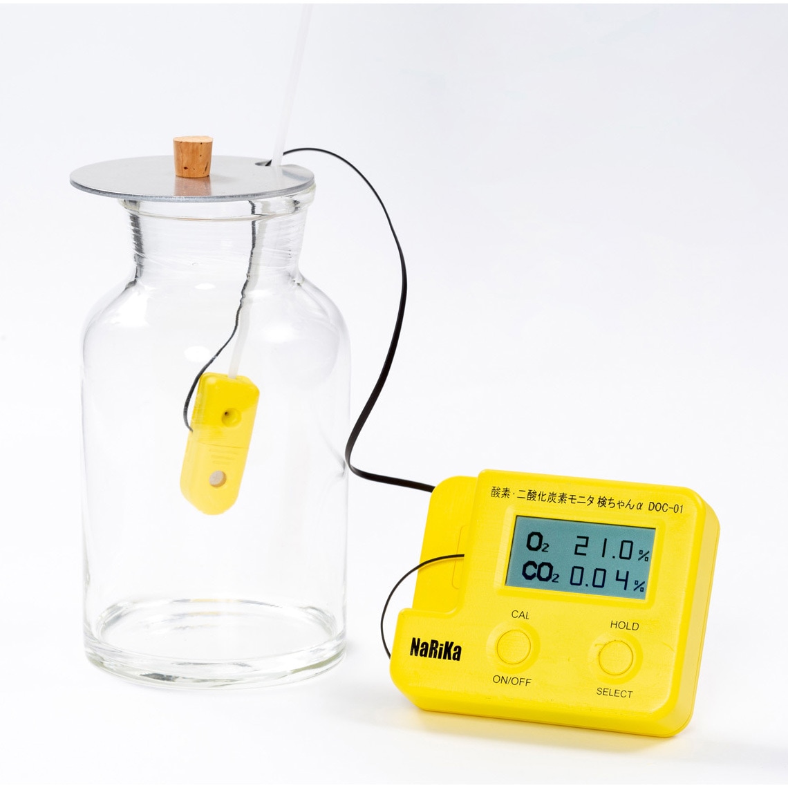 N65-9333 酸素・二酸化炭素モニタ検ちゃんαDOC-01FS 1個 ナリカ 【通販