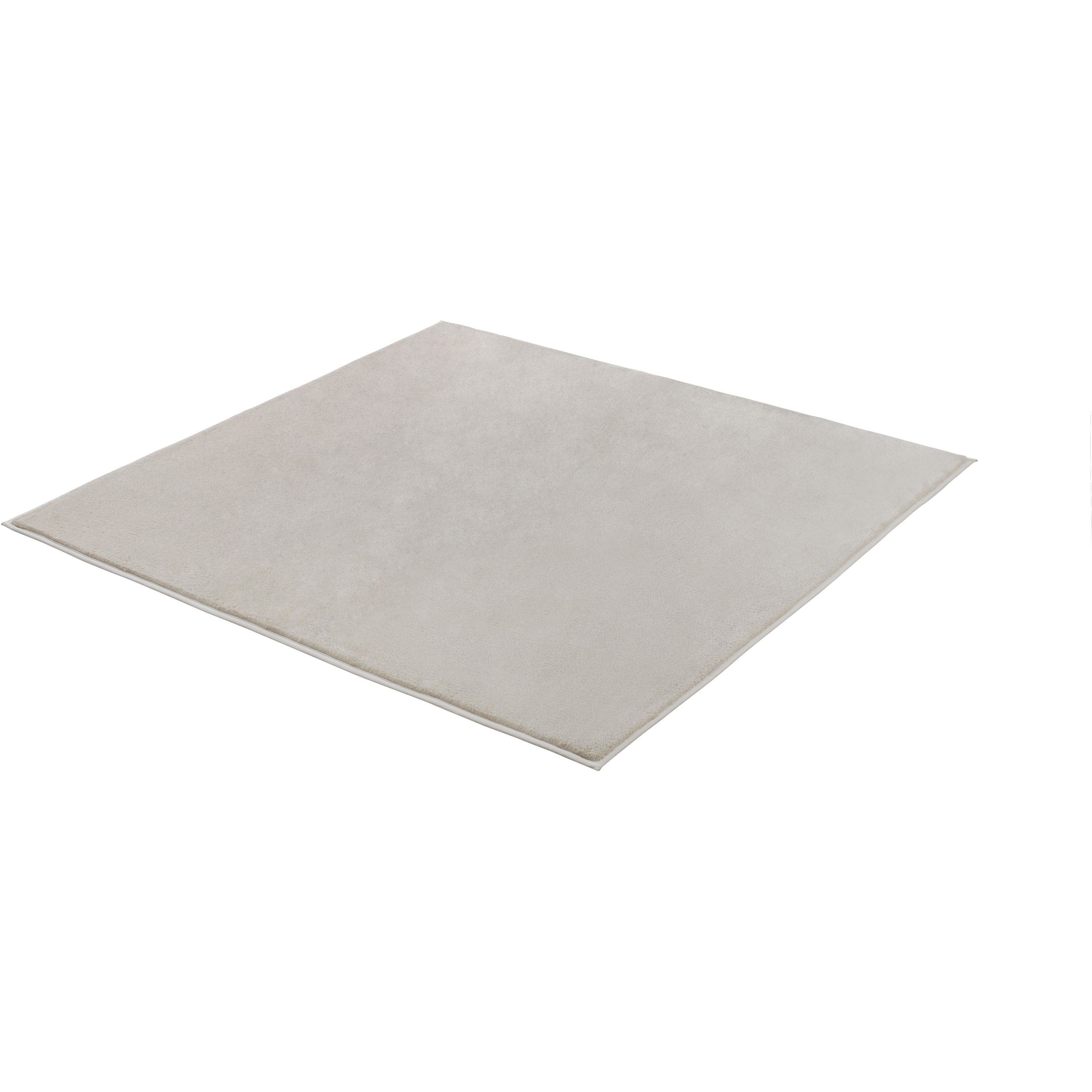 ORG-R1818 杢ラビットファー調ラグ アイリスオーヤマ ベージュ色 幅1850mm奥行1850mm  ORG-R1818