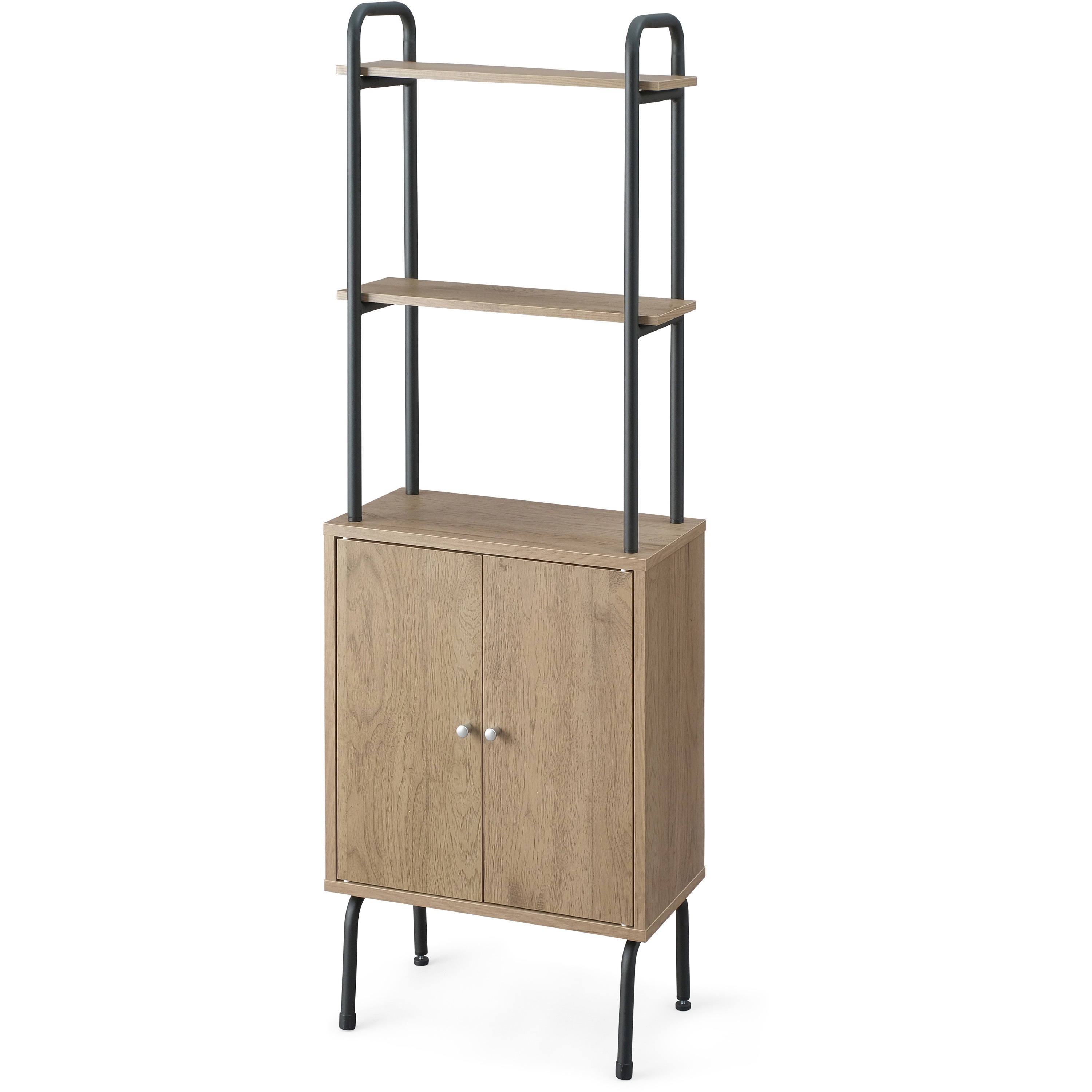 IWSR-480 アイアンウッドストレージラック アイリスオーヤマ ブラック/アッシュブラウン色 幅480mm