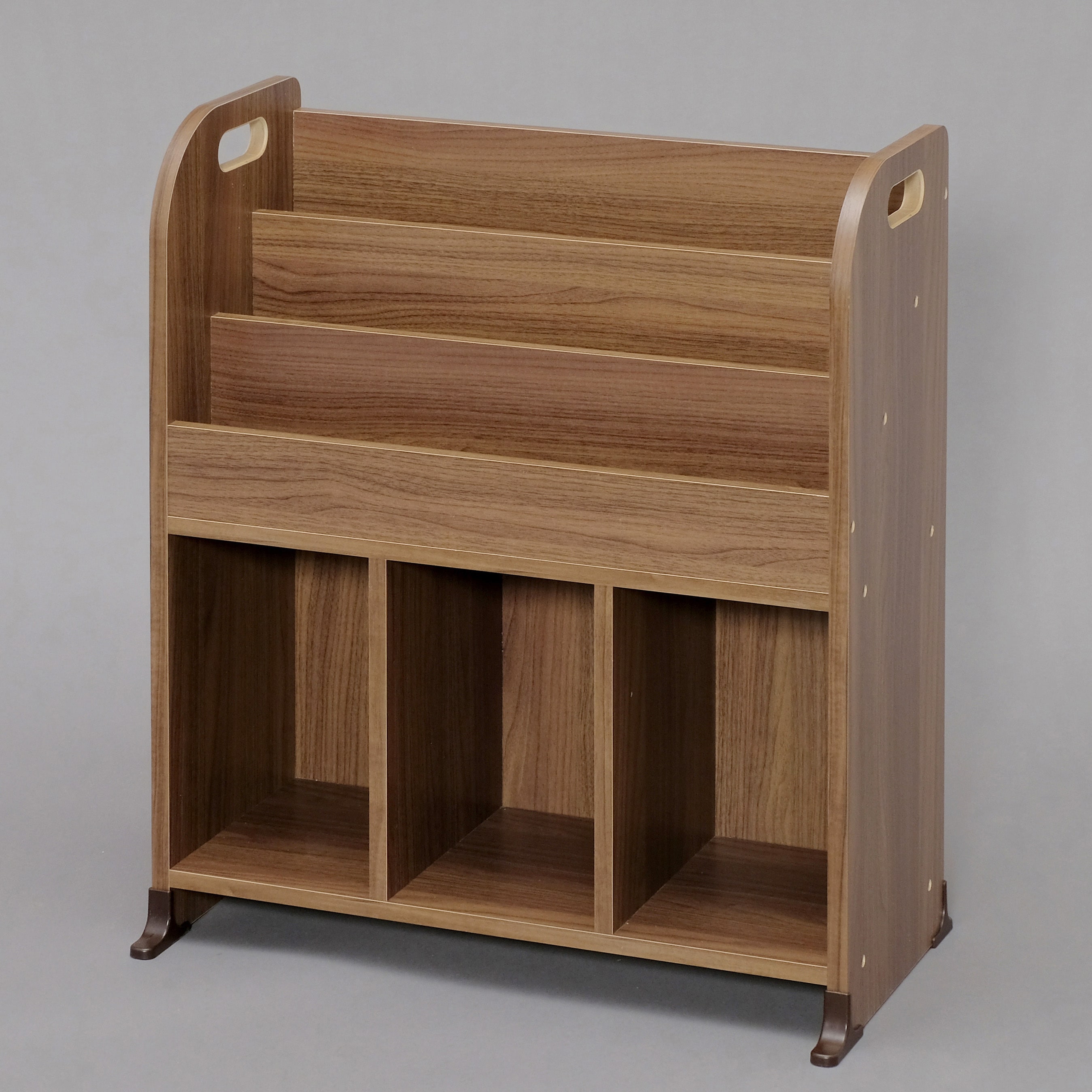 ER-6030 絵本ラック アイリスオーヤマ ウォールナットブラウン色 幅  