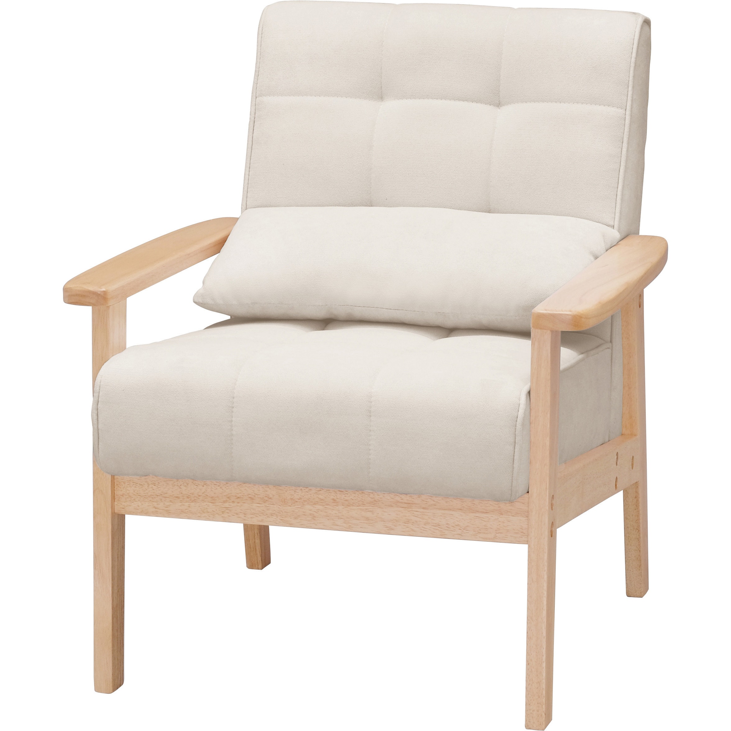 WFS-1S 1人掛けウッドフレームソファ アイリスオーヤマ 幅640mm奥行760mm高さ760mm  WFS-1S