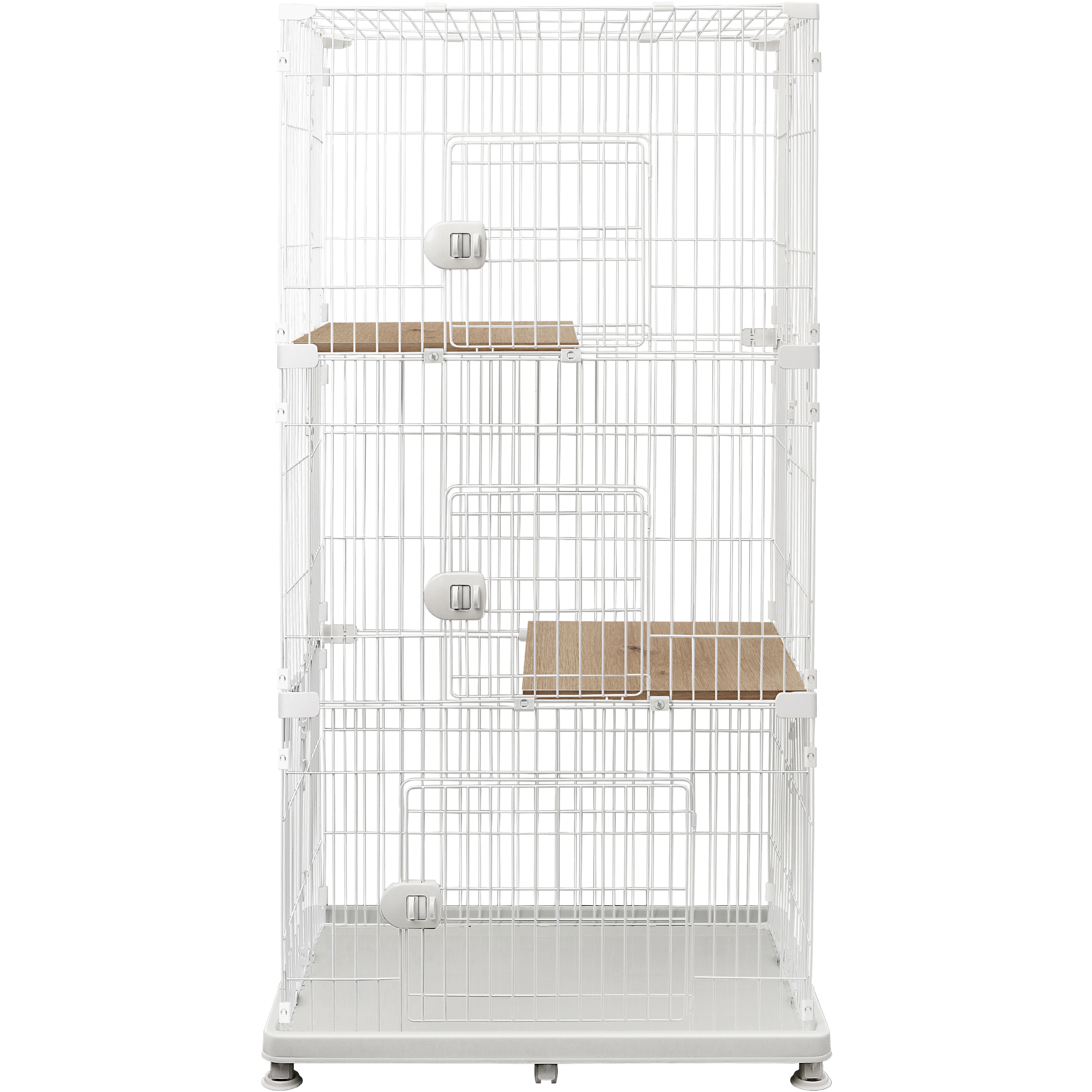 アイリスオーヤマ ペットケージ 3段 ホワイト 約178×約93×約63cm Amazon.co.jp: アイリスプラザ 猫 ケージ オリジナルペット