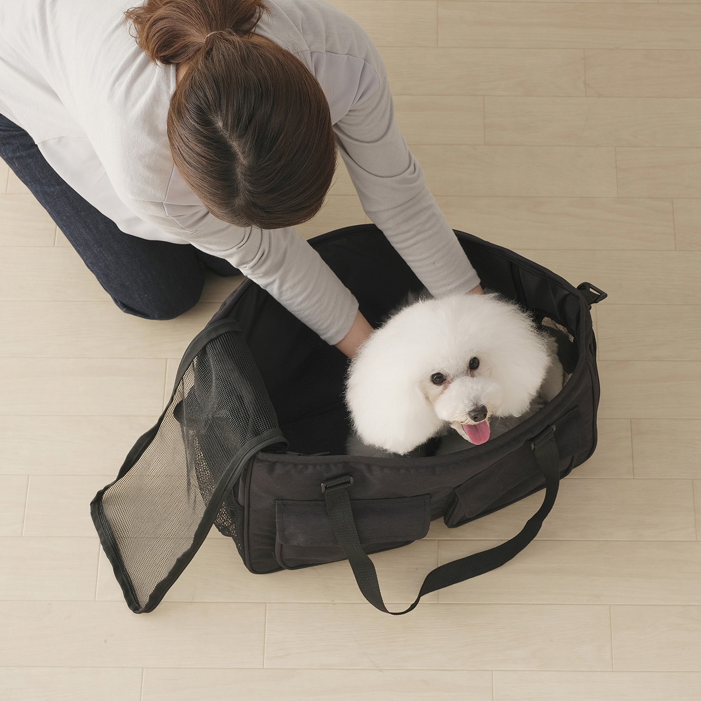 PSC-490 ソフトペットキャリーMサイズ アイリスオーヤマ 長さ