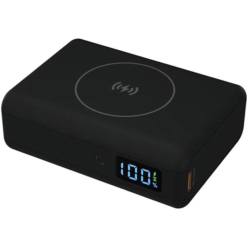 HD2-MBPD45W10TGBK PD45W対応 ワイヤレス充電搭載 モバイルバッテリー