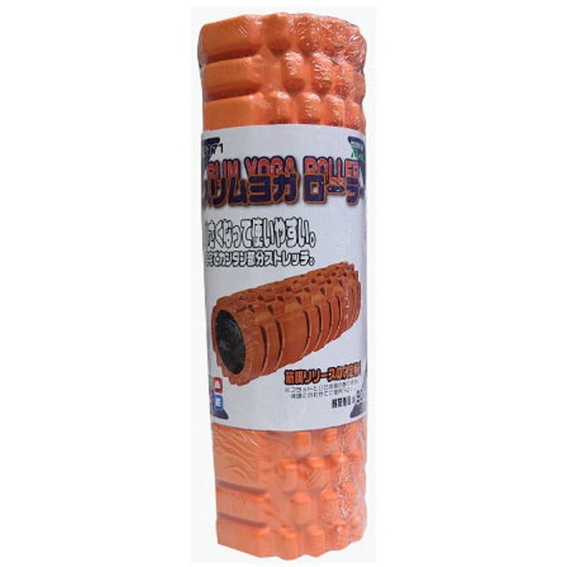 MN171 スリムヨガローラー LITEC (ライテック) オレンジ色 EVA製 荷重