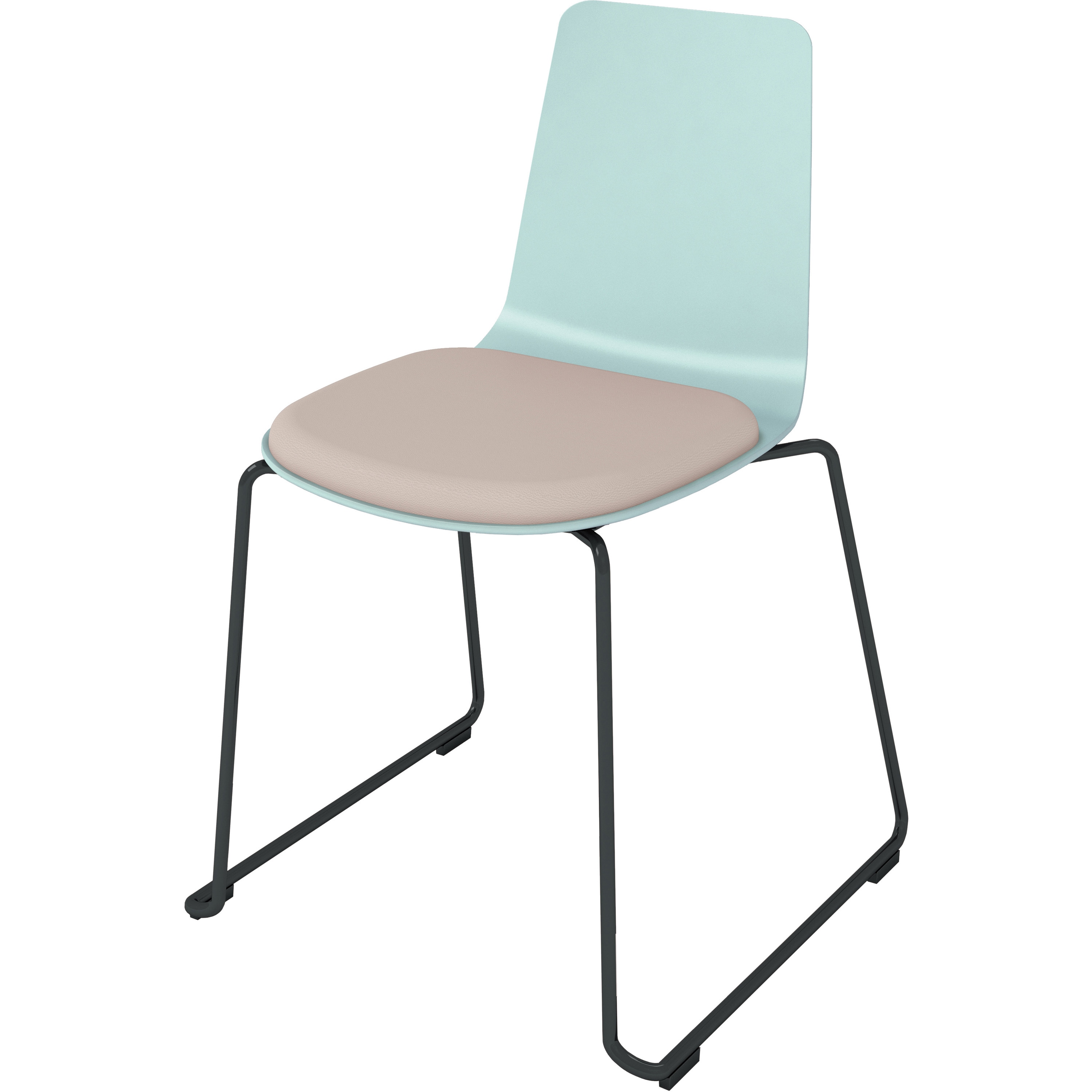 K03-B32-38VZEN3 ダイニングチェアー ミケットサークル脚(配送・設置サービス付き) コクヨ 外形寸法518×520×800mm  K03-B32-38VZEN3