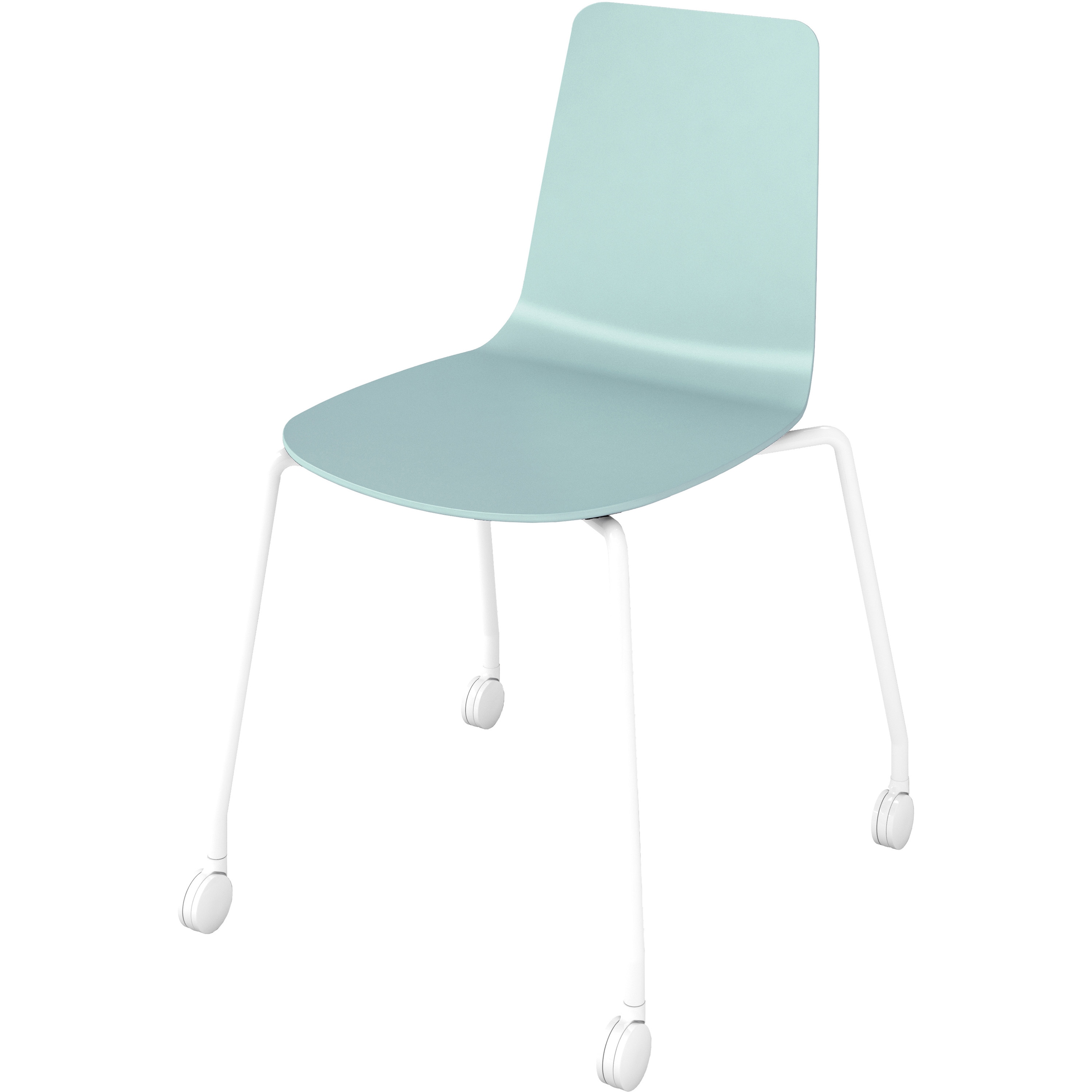 K03-W20-38X4 ダイニングチェアー ミケットキャスター脚(配送・設置サービス付き) コクヨ 外形寸法515×515×800mm  K03-W20-38X4