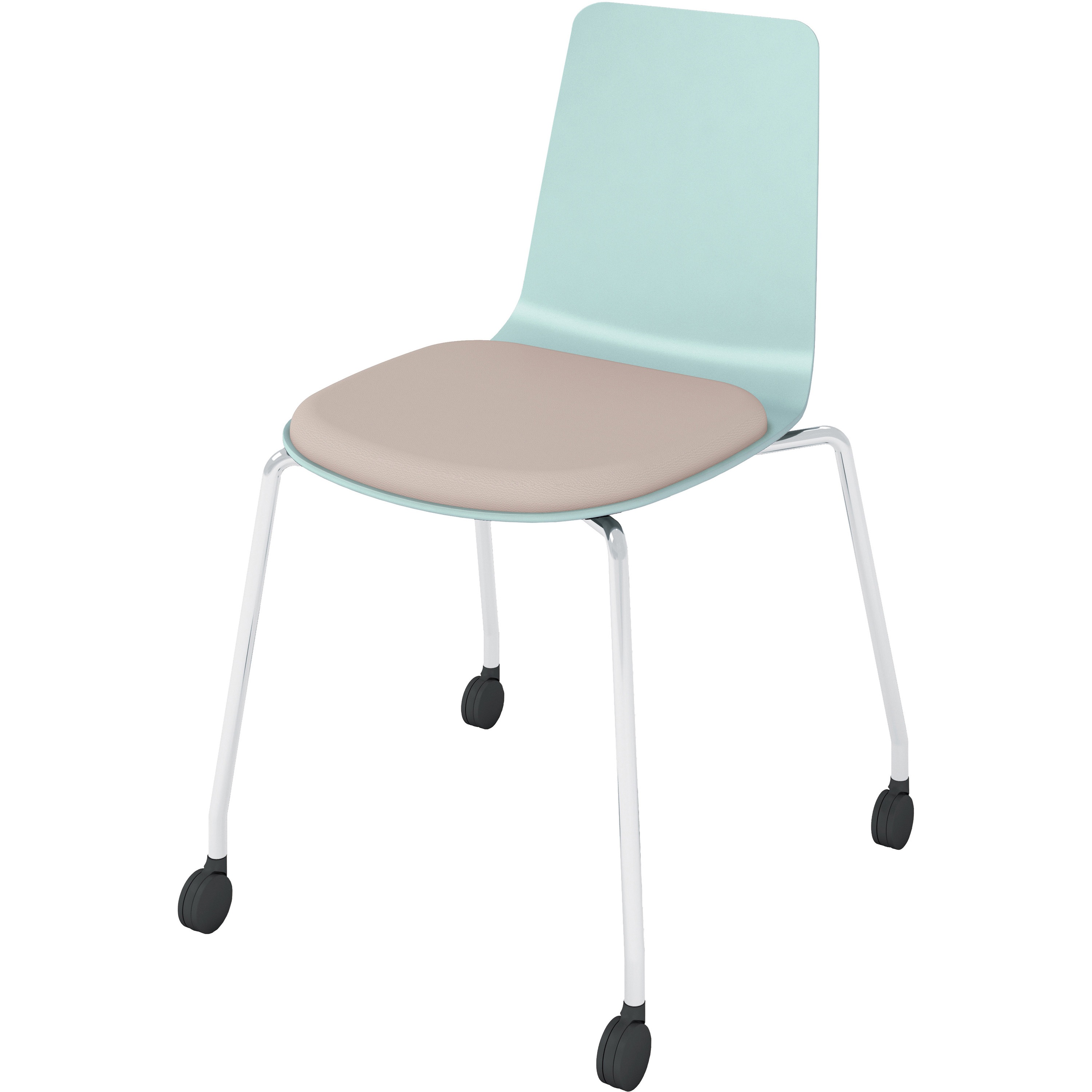 K03-M22-38VZEN4 ダイニングチェアー ミケットキャスター脚(配送・設置サービス付き) コクヨ 外形寸法515×515×800mm  K03-M22-38VZEN4