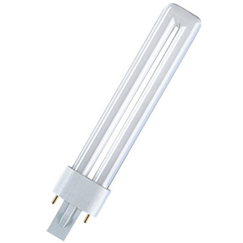 DULUX-S-11W/840 コンパクトランプ 消費電力11W 電圧100V 色温度4000K 寿命10000h 定格光束900Lm RA80 口金G23 1箱(3個) OSRAM 【通販モノタロウ】