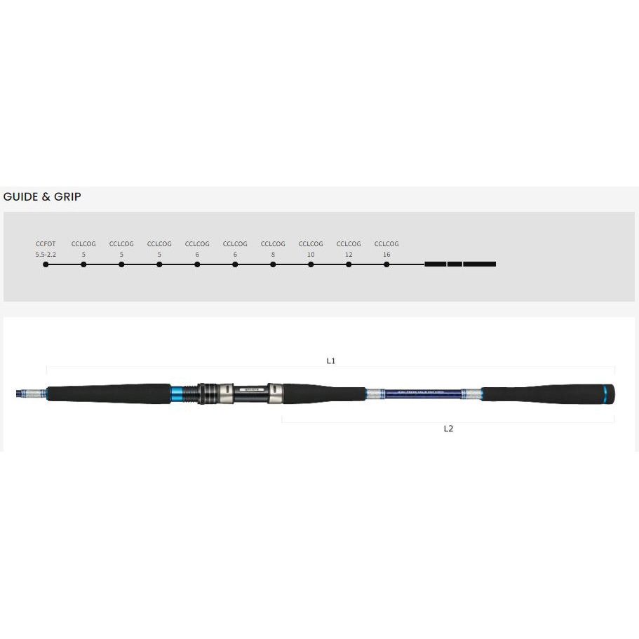 ショートアーム GS アルファタックル 継数2(B)本 全長1.7m仕舞