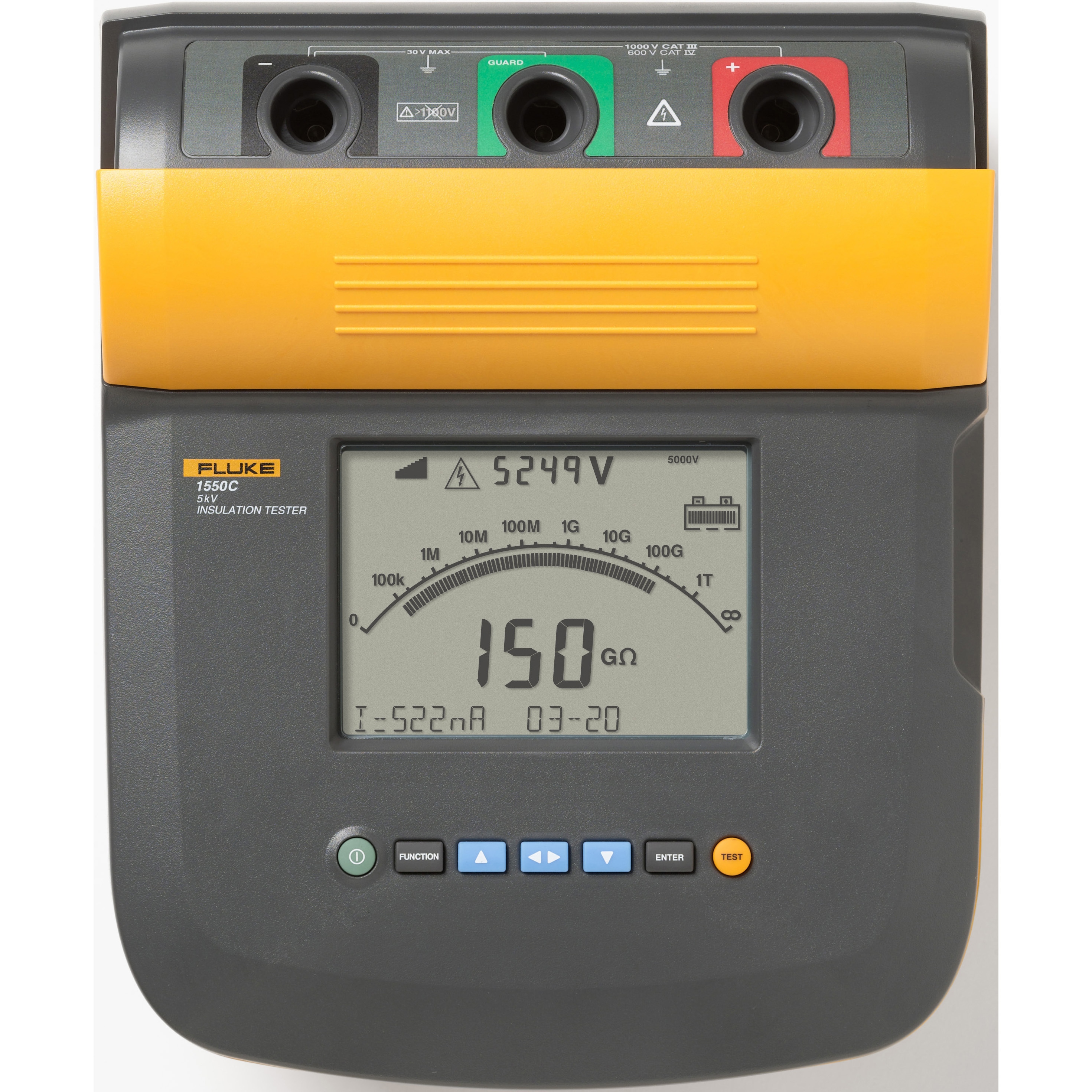 FLUKE-1550C-KIT 5kV 高電圧絶縁抵抗計キット 1550C/KIT 1個 フルーク(FLUKE) 【通販モノタロウ】