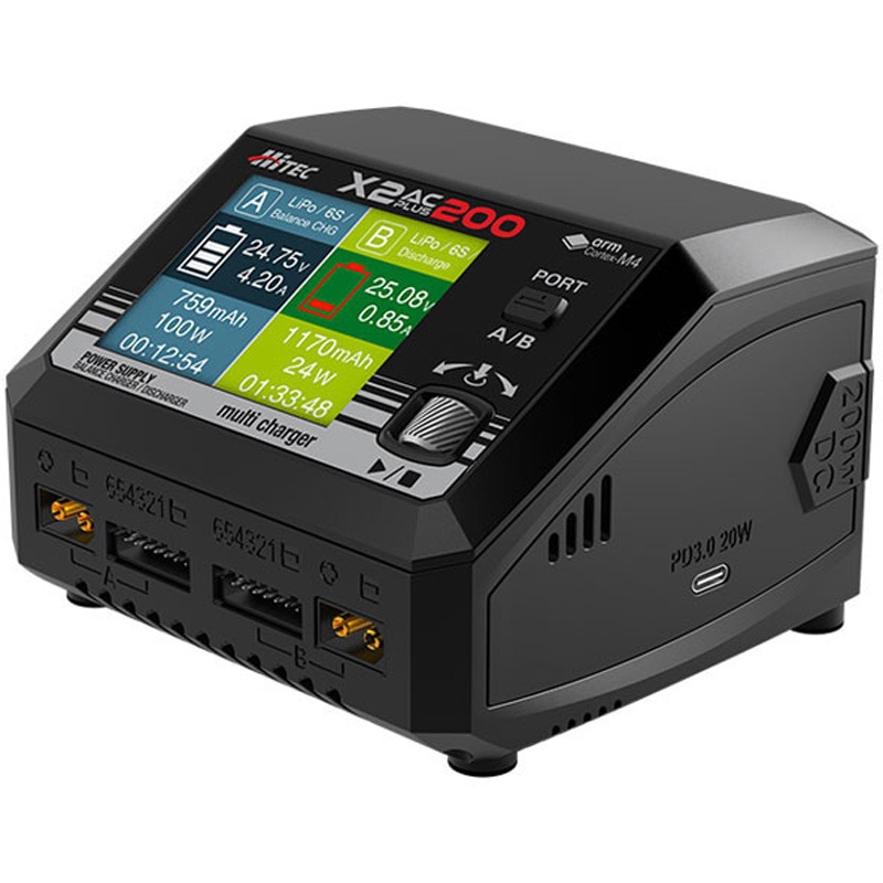 44348 AC/DC 充・放電器[ マルチチャージャー X2 ACプラス 200 ]X2 AC PLUS200 1台 ハイテックマルチプレックスジャパン 【通販モノタロウ】