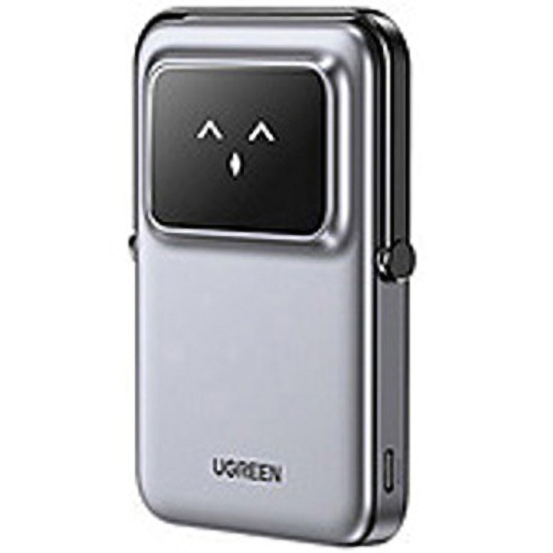 UGR-BY-000008 モバイルバッテリー UGREEN メタリックグレー色   UGR-BY-000008